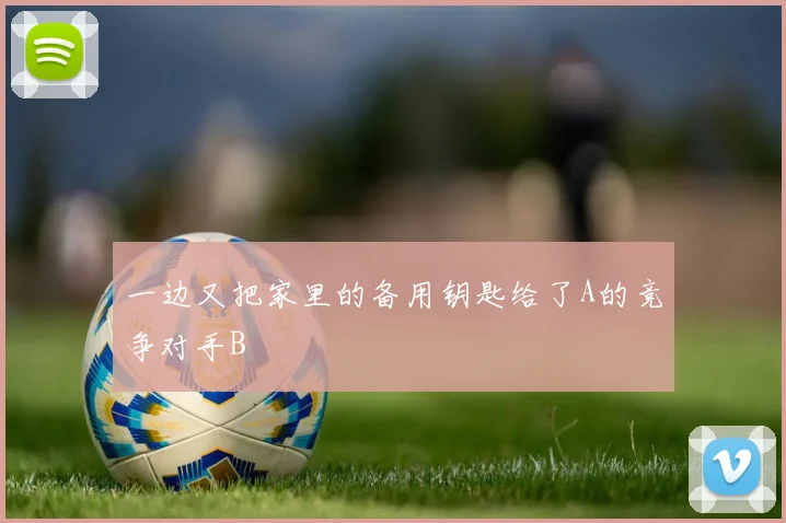 一边又把家里的备用钥匙给了A的竞争对手B